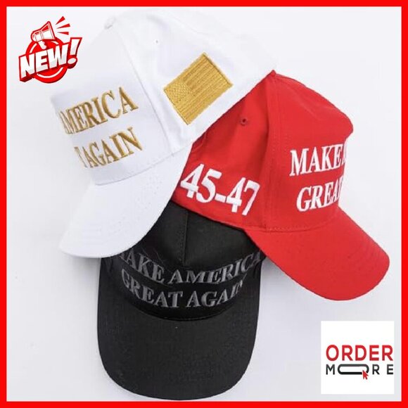 Adjustable Snapback Baseball Cap with Patriotic Embroidery